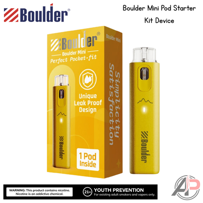 Boulder Mini Pod Starter Kit Device Yellow