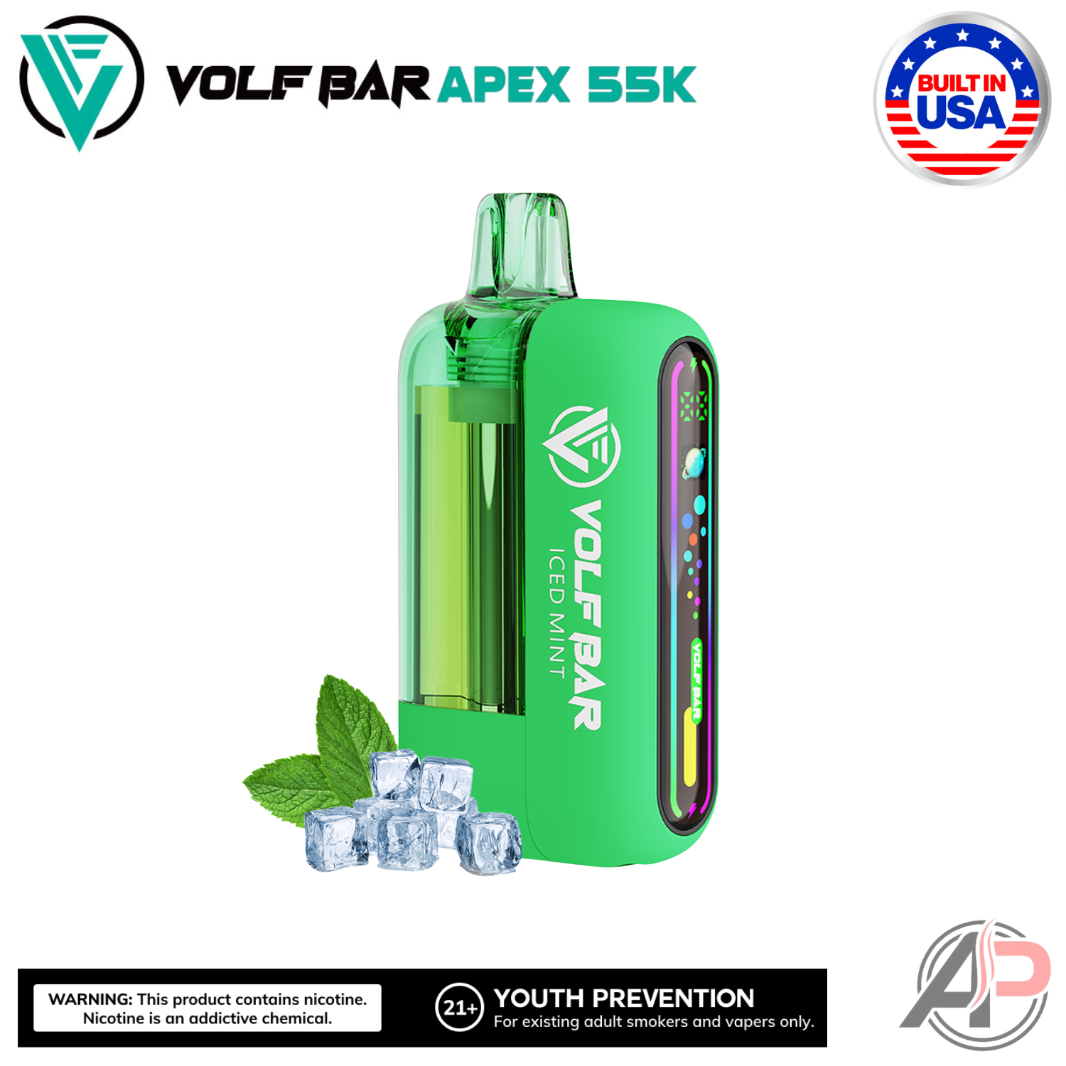 Volf Bar Apex 55,000 Puffs Disposable Vape Device Apvs Volf Bar Apex 55,000 Puffs Disposable Vape Device Apvs