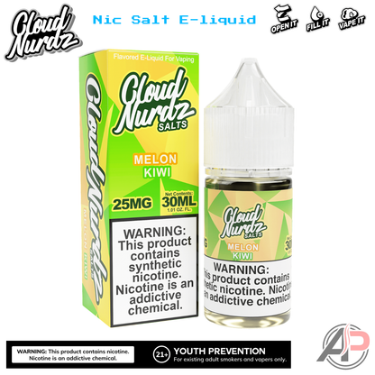 Cloud Nurdz Melon Kiwi E-Liquid 100mL