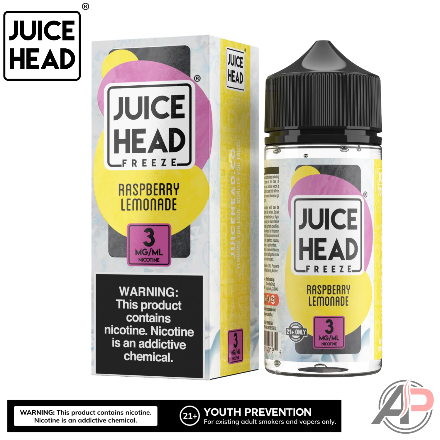 Juice Head Raspberry Lemonade Freeze E-Liquid 100mL