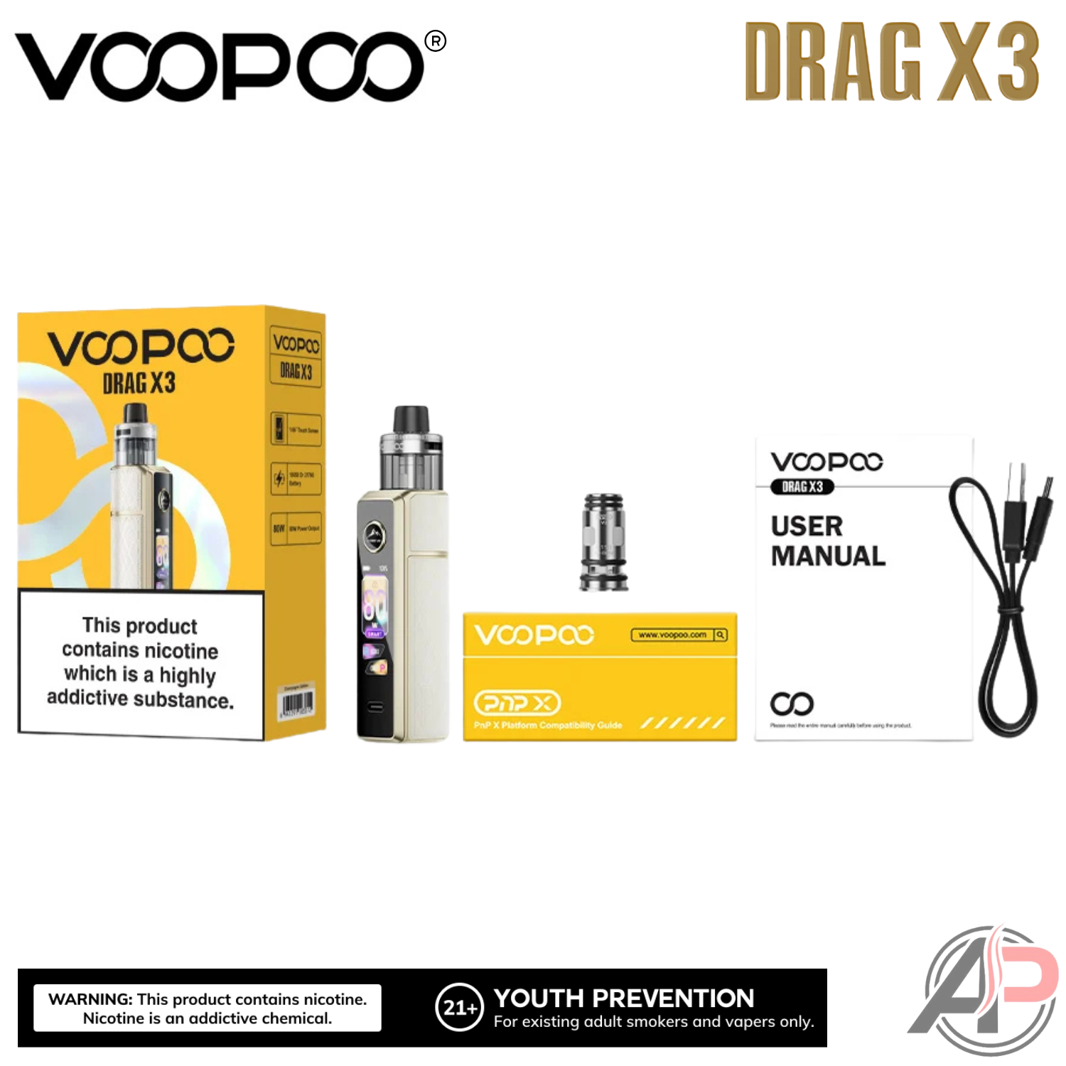 Voopoo Drag X3 80w Pod Mod Stater Kit Device