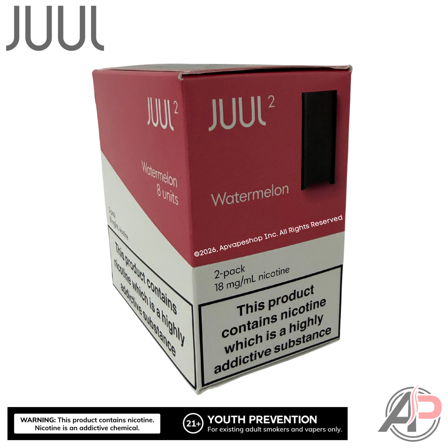JUUL Pods Menthol Wholesale Case Juul 2 EU - Watermelon 1.8% (8 Packs 2 Pods Per Pack)