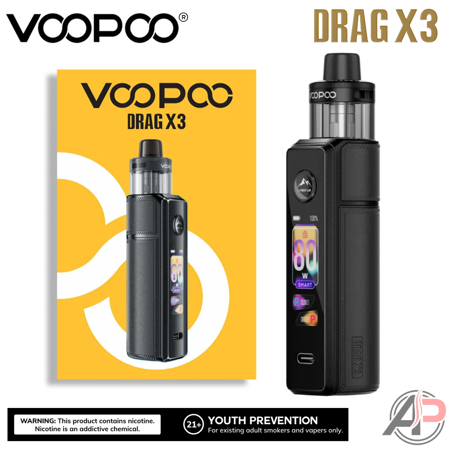 Voopoo Drag X3 80w Pod Mod Stater Kit Device