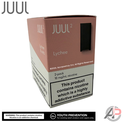 JUUL Pods Menthol Wholesale Case Juul 2 EU - Lychee 1.8% (8 Packs 2 Pods Per Pack)