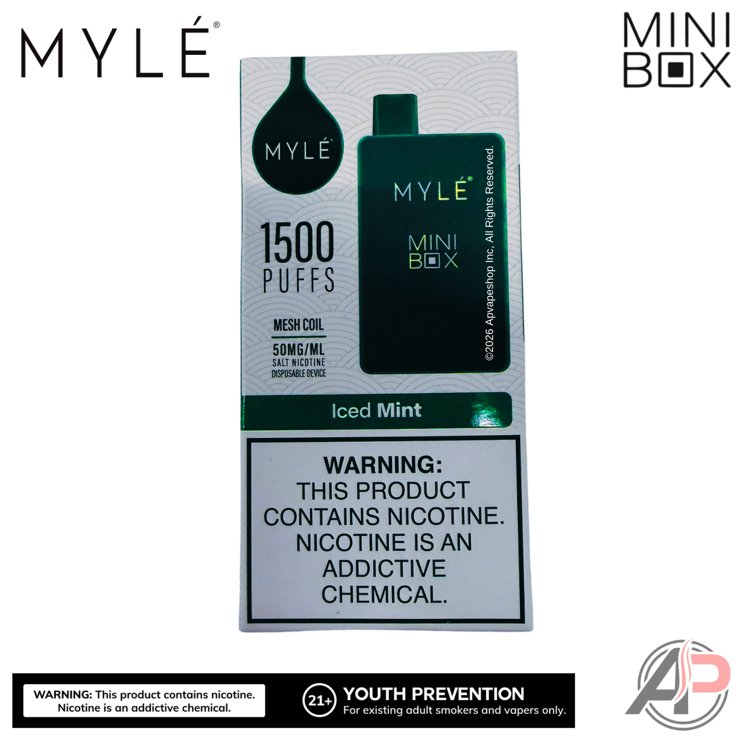 Myle Mini Box 1500 Puffs Disposable Vape Device