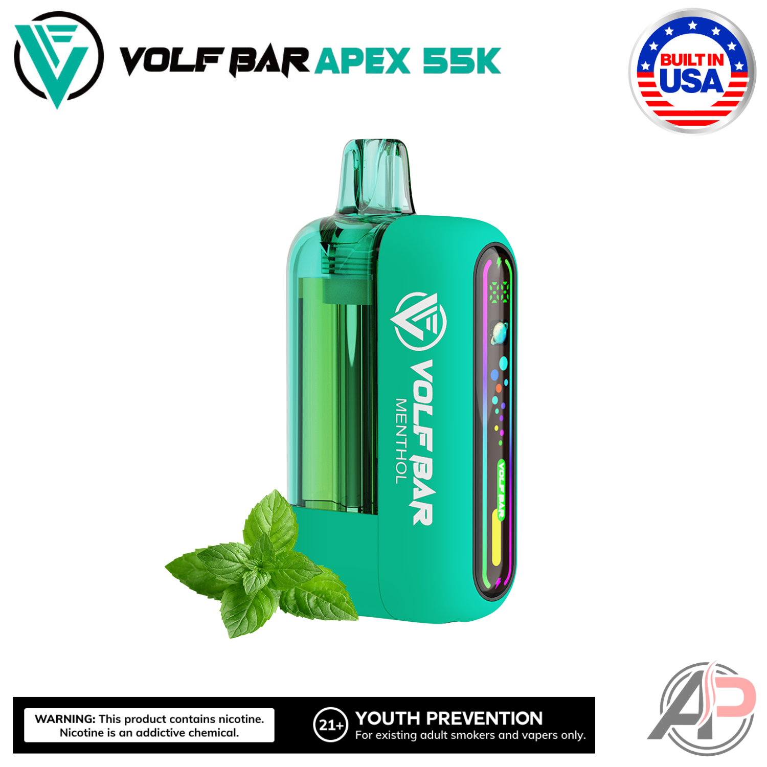 Volf Bar Apex 55,000 Puffs Disposable Vape Device Apvs Volf Bar Apex 55,000 Puffs Disposable Vape Device Apvs