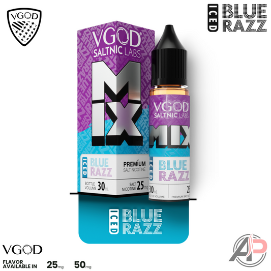 VGOD Mix Iced Blue Razz 30mL Salt Nic