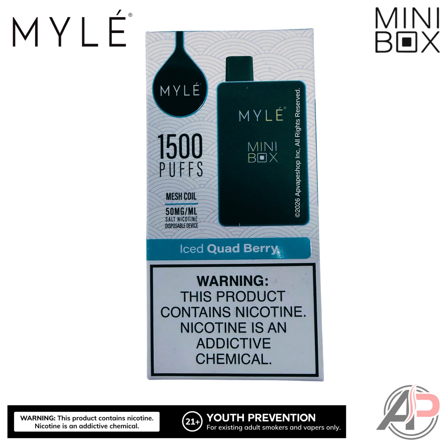 Myle Mini Box 1500 Puffs Disposable Vape Device