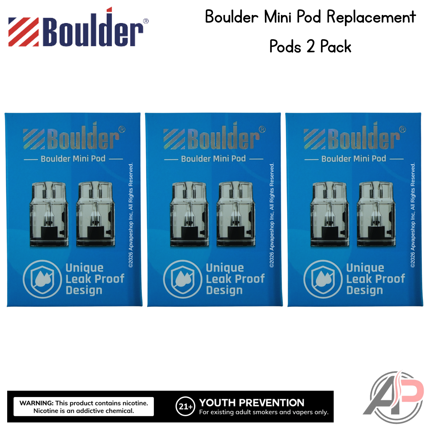Boulder Mini Pod Replacement Pods 2 Pack