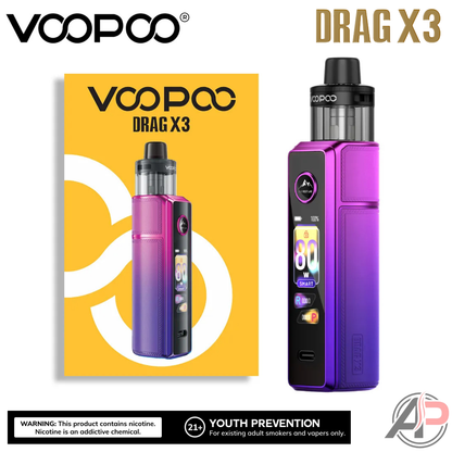 Voopoo Drag X3 80w Pod Mod Stater Kit Device