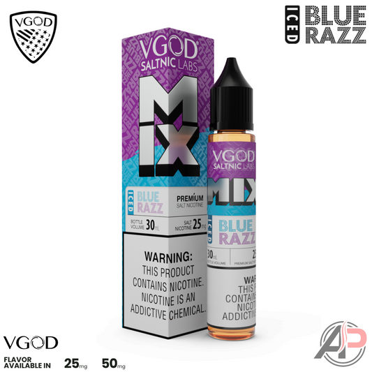 VGOD Mix Iced Blue Razz 30mL Salt Nic