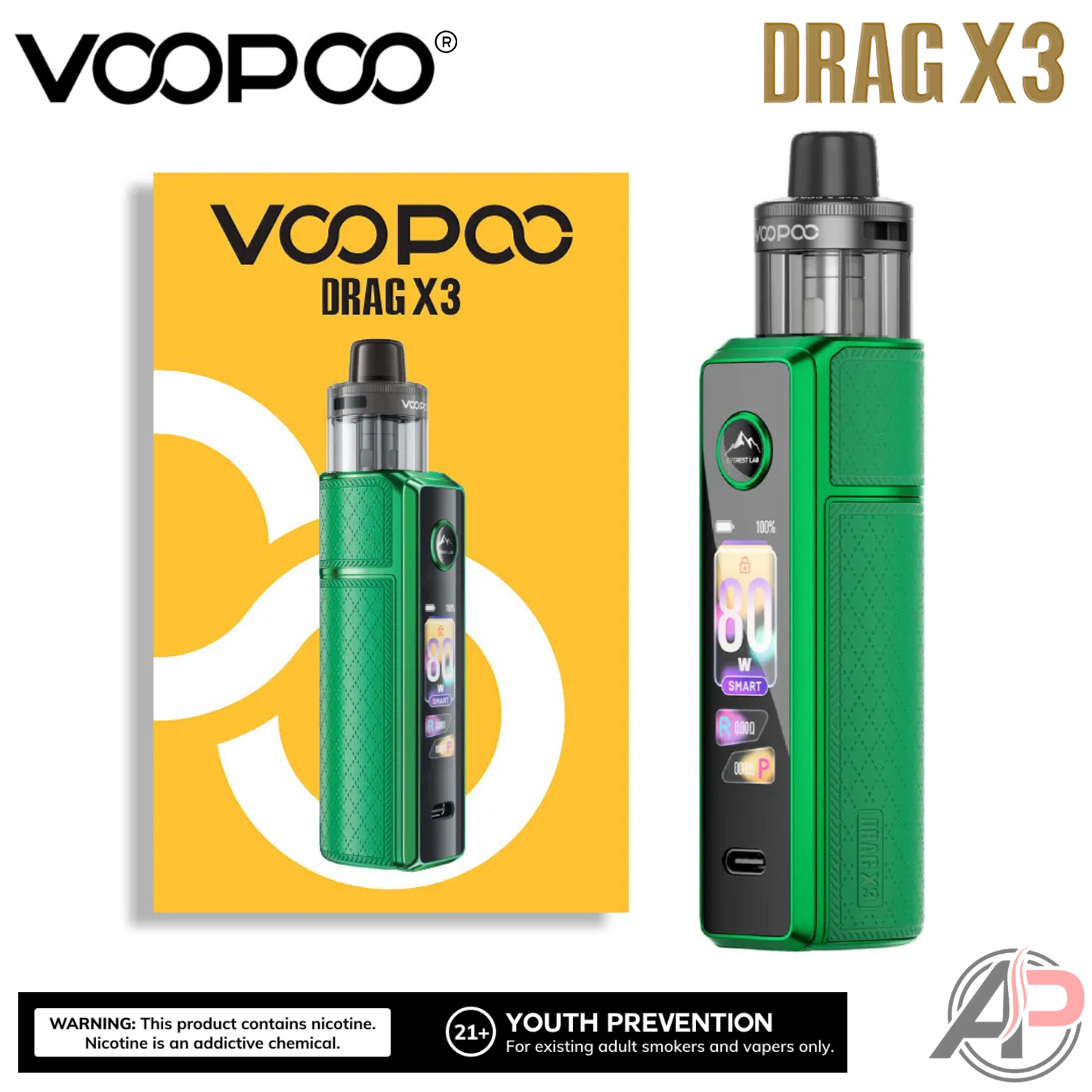 Voopoo Drag X3 80w Pod Mod Stater Kit Device