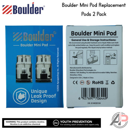 Boulder Mini Pod Replacement Pods 2 Pack