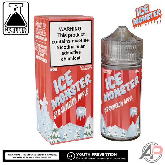 Strawmelon Apple E-Liquid By Ice Monster Vape Labs 100mL