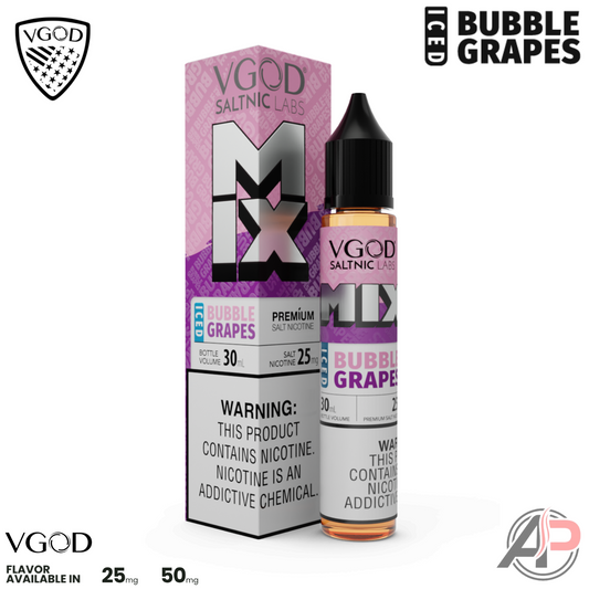 VGOD Mix Iced Bubble Grapes 30mL Salt Nic