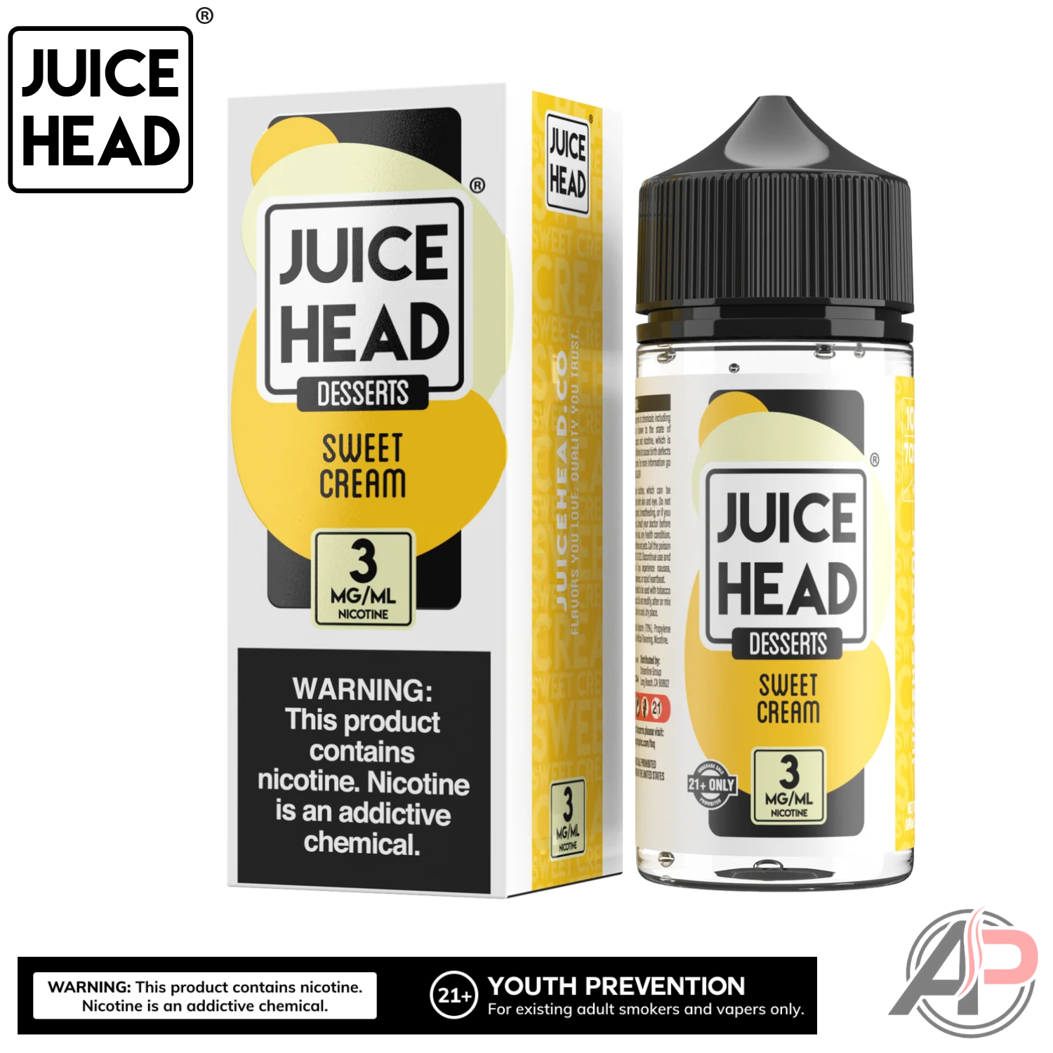 Juice Head Sweet Cream E-Liquid 100mL