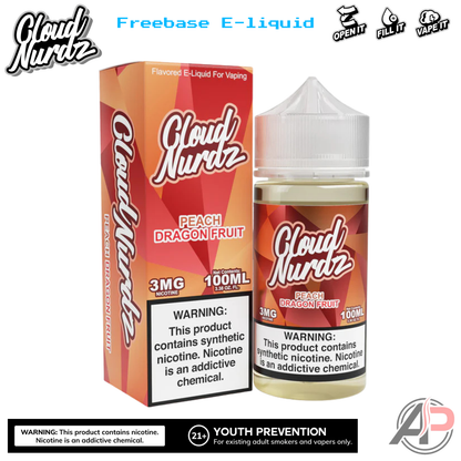 Cloud Nurdz Peach Dragon Fruit E-Liquid 100mL