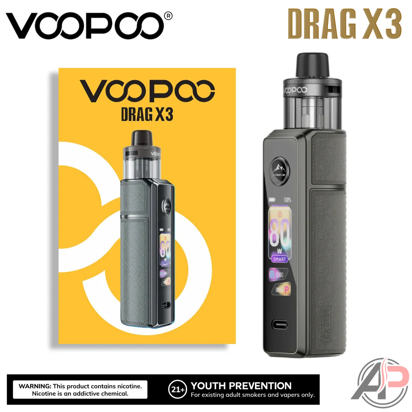 Voopoo Drag X3 80w Pod Mod Stater Kit Device