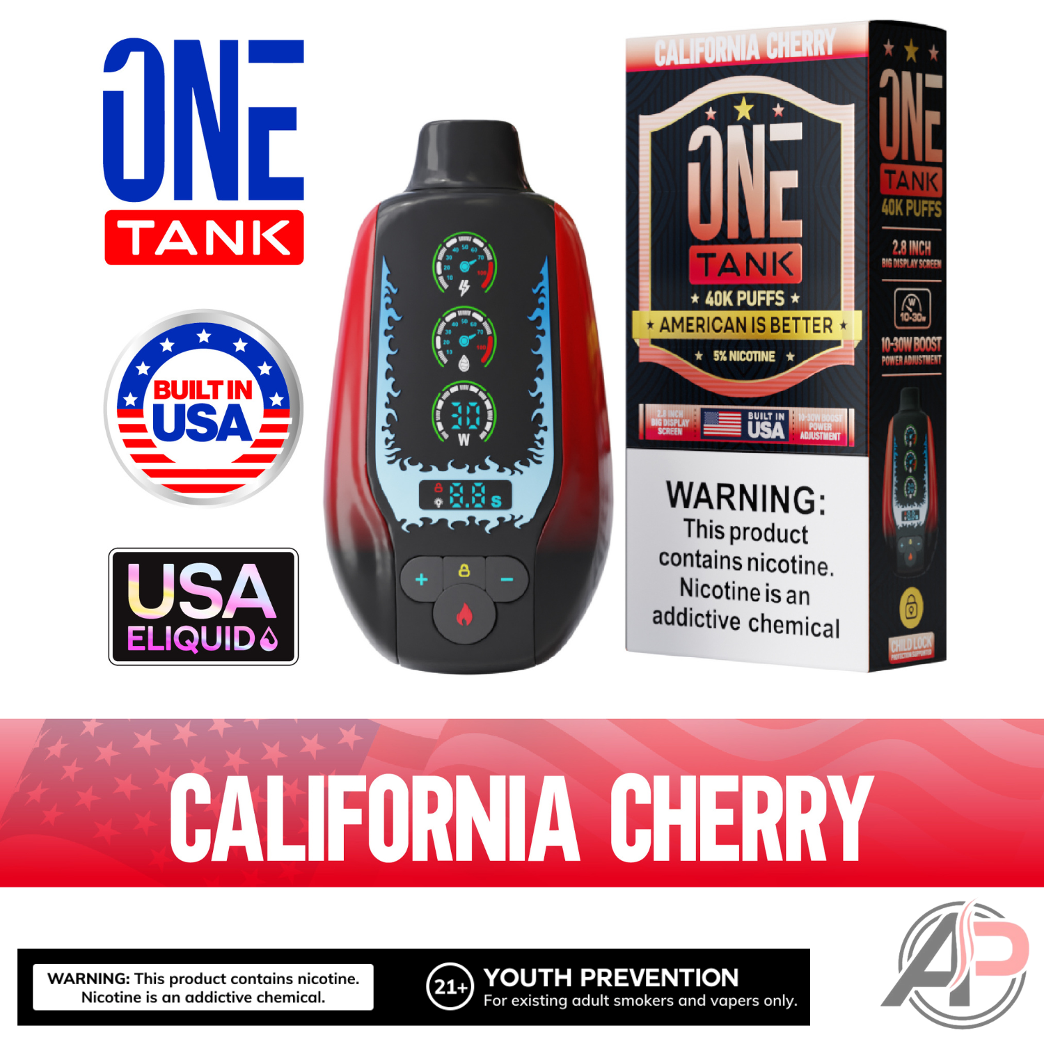 One Tank 40,000 Puffs Disposable Vape Device