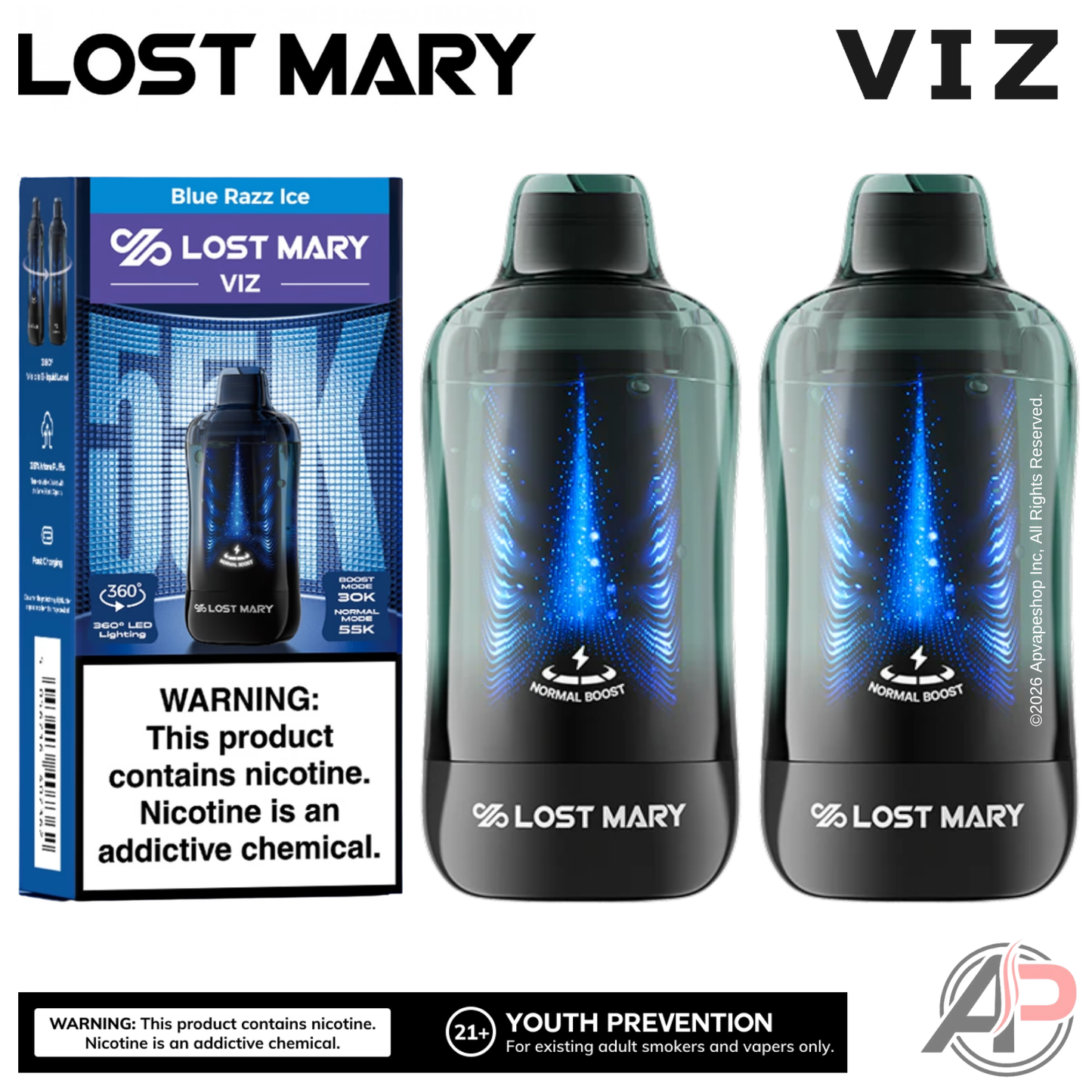 Lost Mary Viz 55,000 Puffs Disposable Vape Device