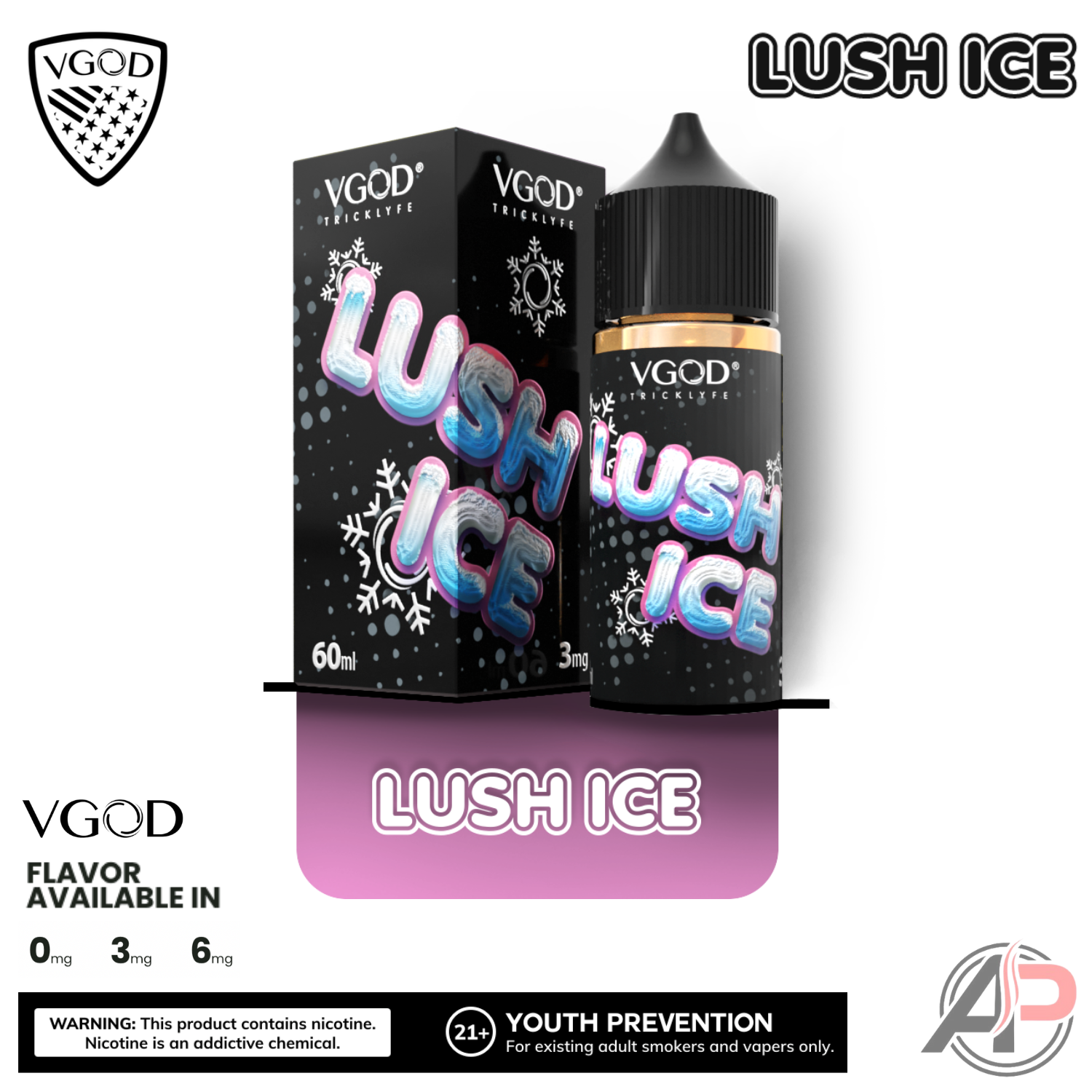 Vgod Lush Ice E-Liquid 60mL