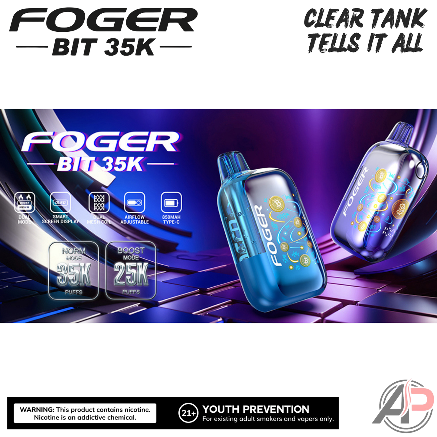 Foger Bit 35k Puffs Disposable Vape Device
