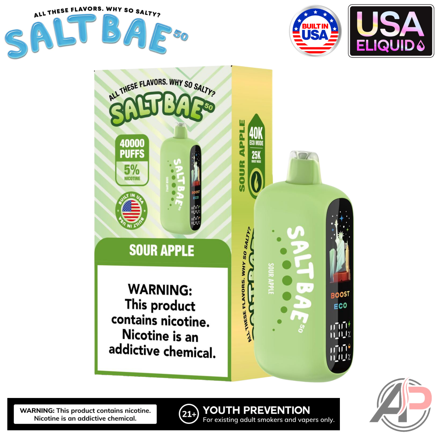 Salt Bae 50 40k Puffs Disposable Vape Device
