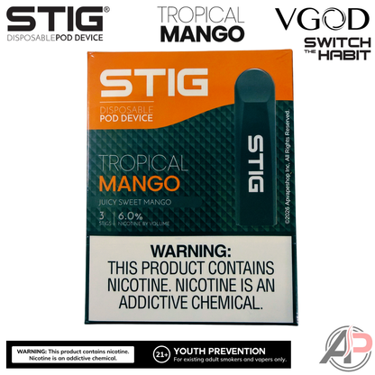 Vgod Stig Disposable Vape Device 3 Pack
