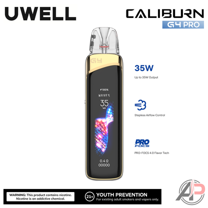 Uwell Caliburn G4 Pro Pods System Starter Kit Device
