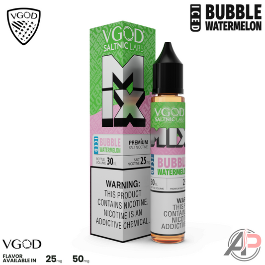 VGOD Mix Iced Bubble Watermelon 30mL Salt Nic