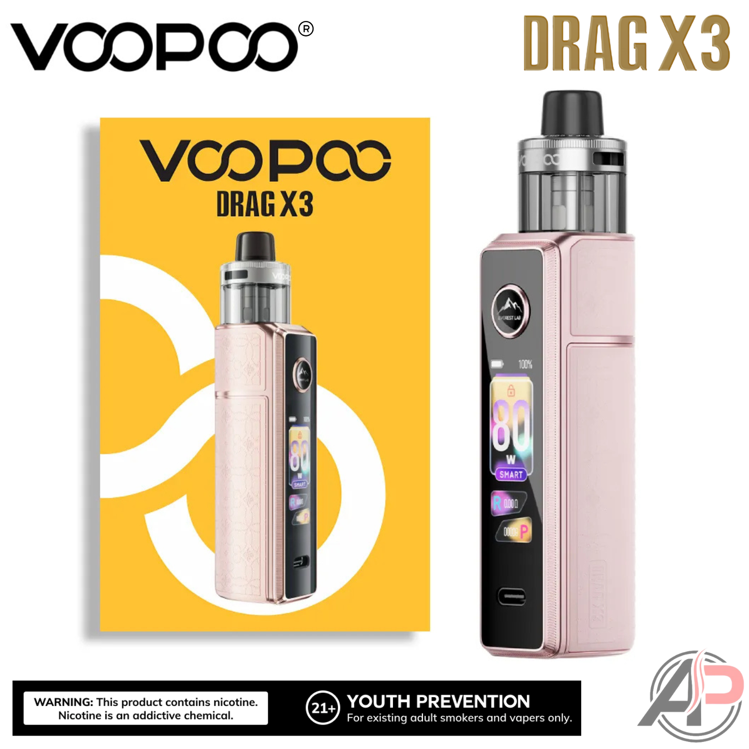 Voopoo Drag X3 80w Pod Mod Stater Kit Device