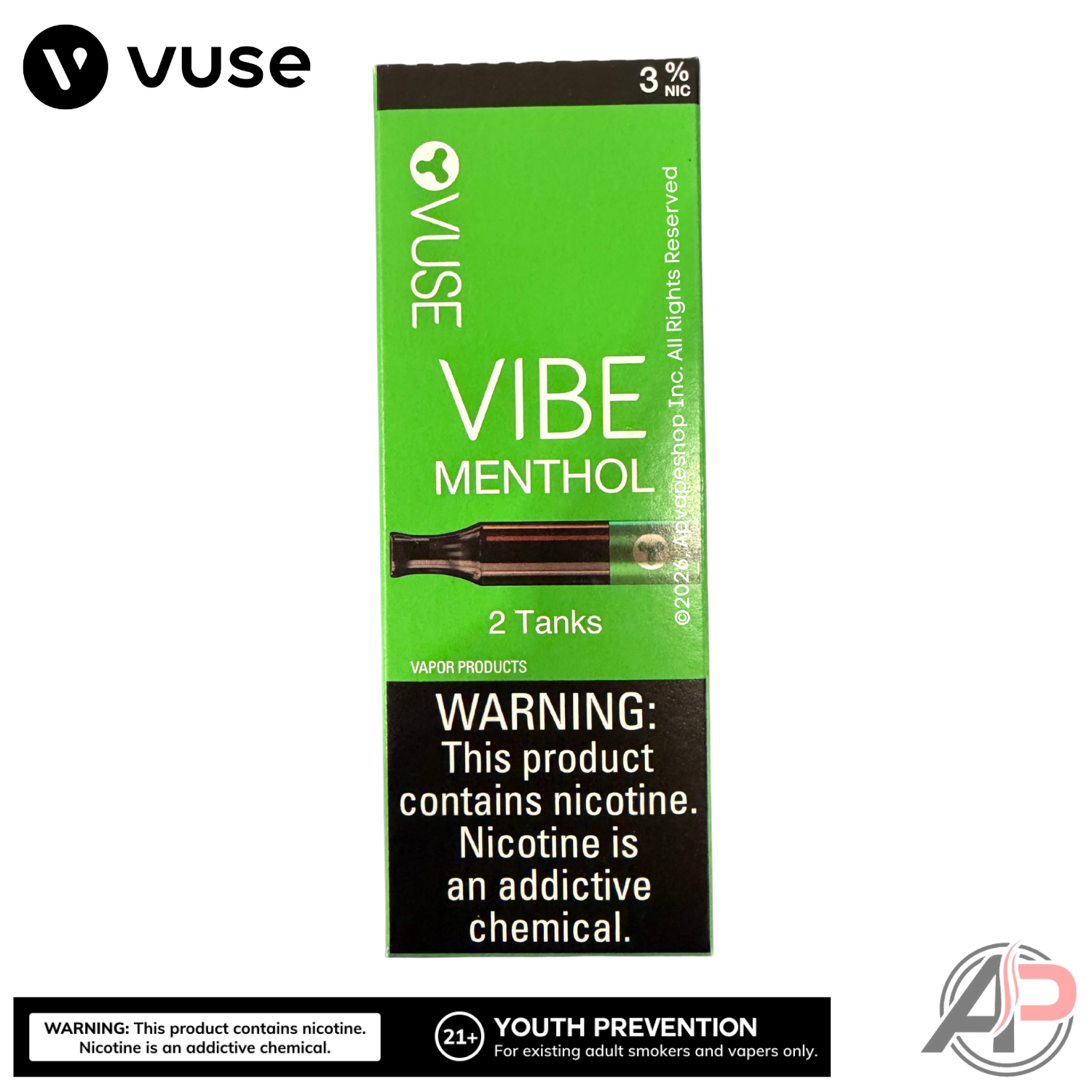 Vuse Vibe Menthol Tank 2 Pack Apvs Vuse Vibe Menthol Tank 2 Pack Apvs
