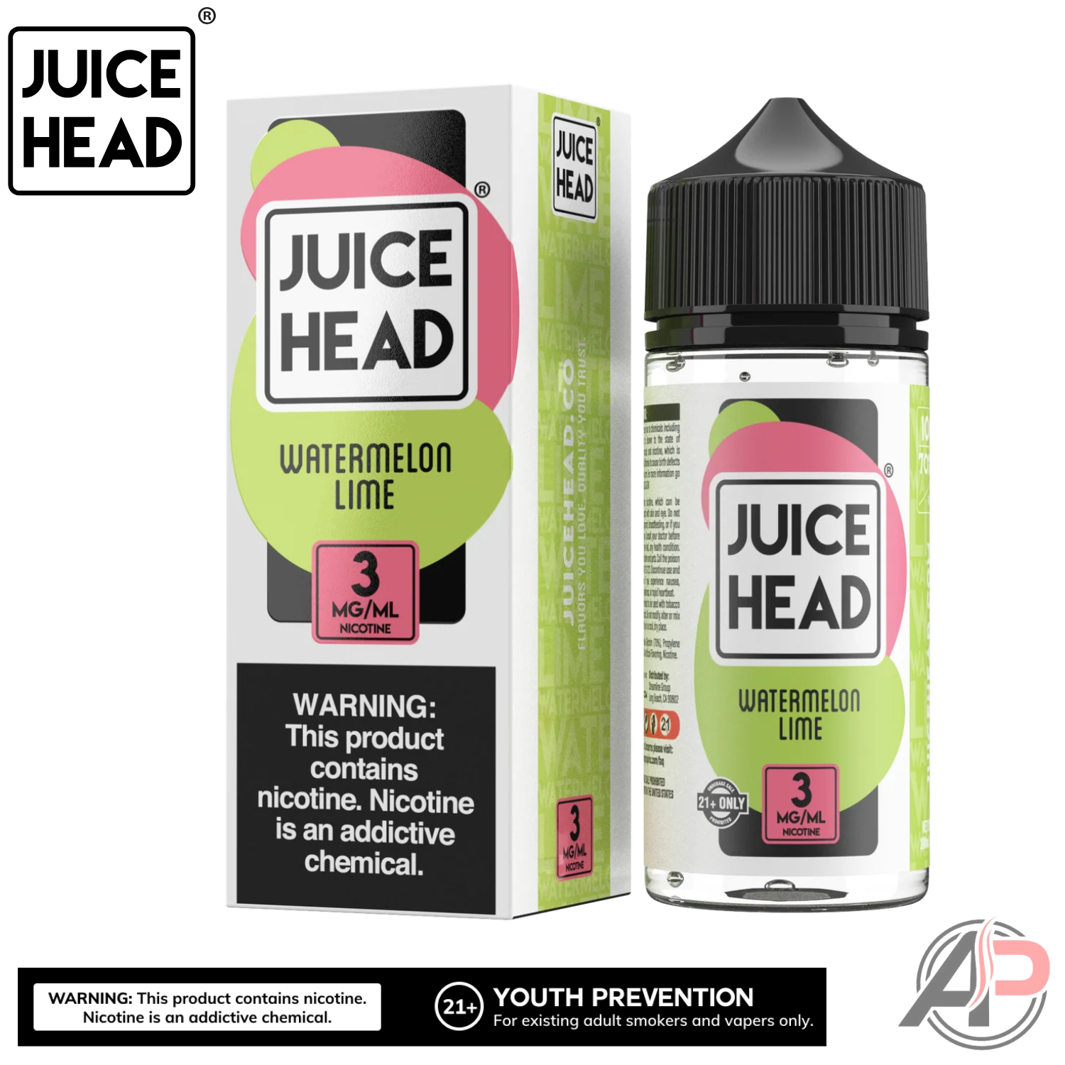Juice Head Watermelon Lime E-Liquid 100mL