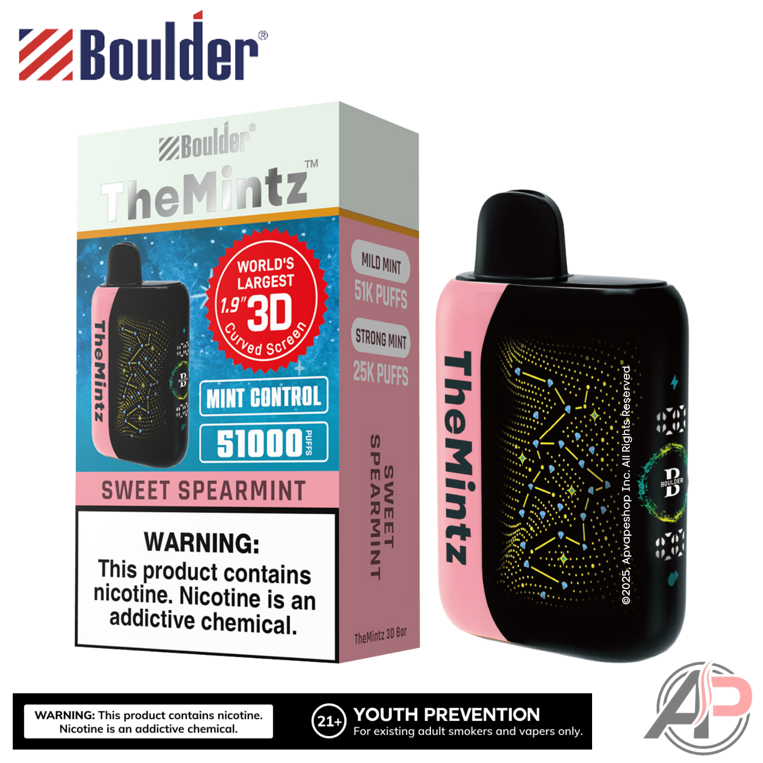 Boulder The Mintz 3D Bar 51000 Puffs Disposable Vape Device Apvs Boulder The Mintz 3D Bar 51000 Puffs Disposable Vape Device Apvs