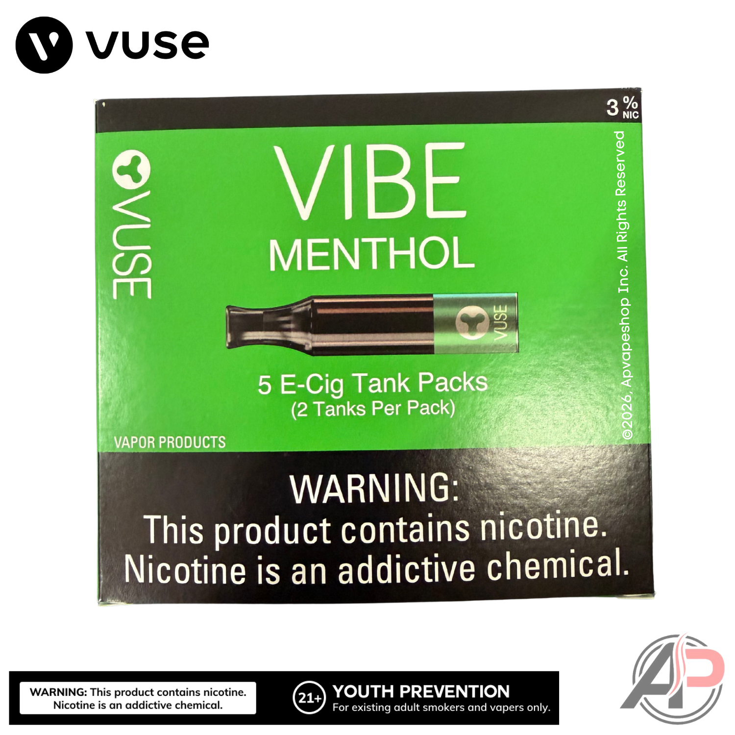 Vuse Vibe Menthol Tank 2 Pack Apvs Vuse Vibe Menthol Tank 2 Pack Apvs