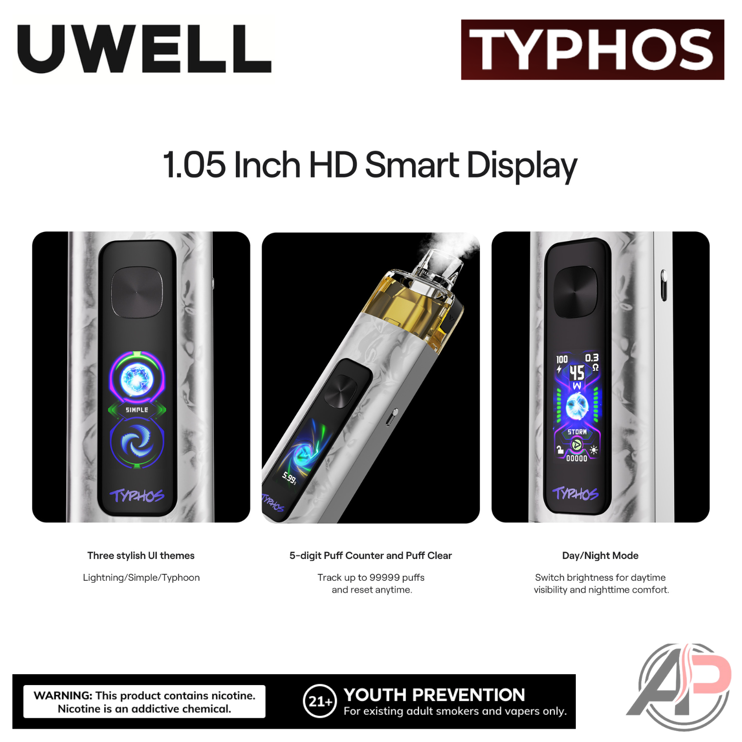 Uwell Typhos Pod System Starter Kit Device