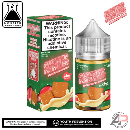 Gingerbread Crunch E-Liquid By Custard Monster Vape Labs 100mL
