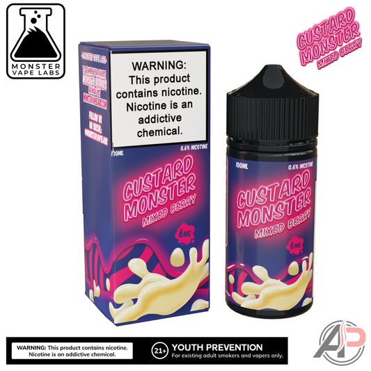 Mixed Berry E-Liquid By Custard Monster Vape Labs 100mL