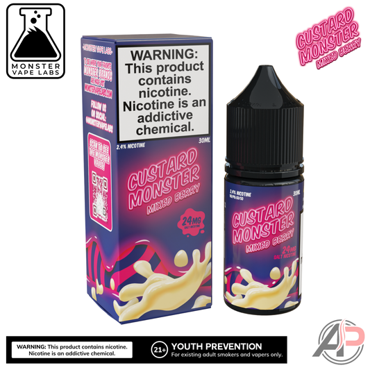 Mixed Berry E-Liquid By Custard Monster Vape Labs 100mL