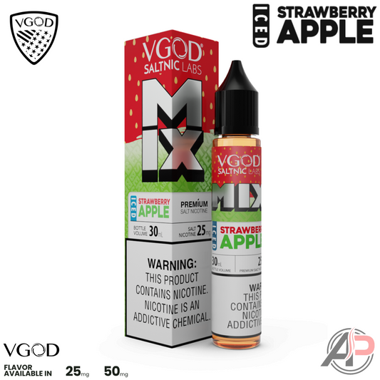 VGOD Mix Iced Strawberry Apple 30mL Salt Nic