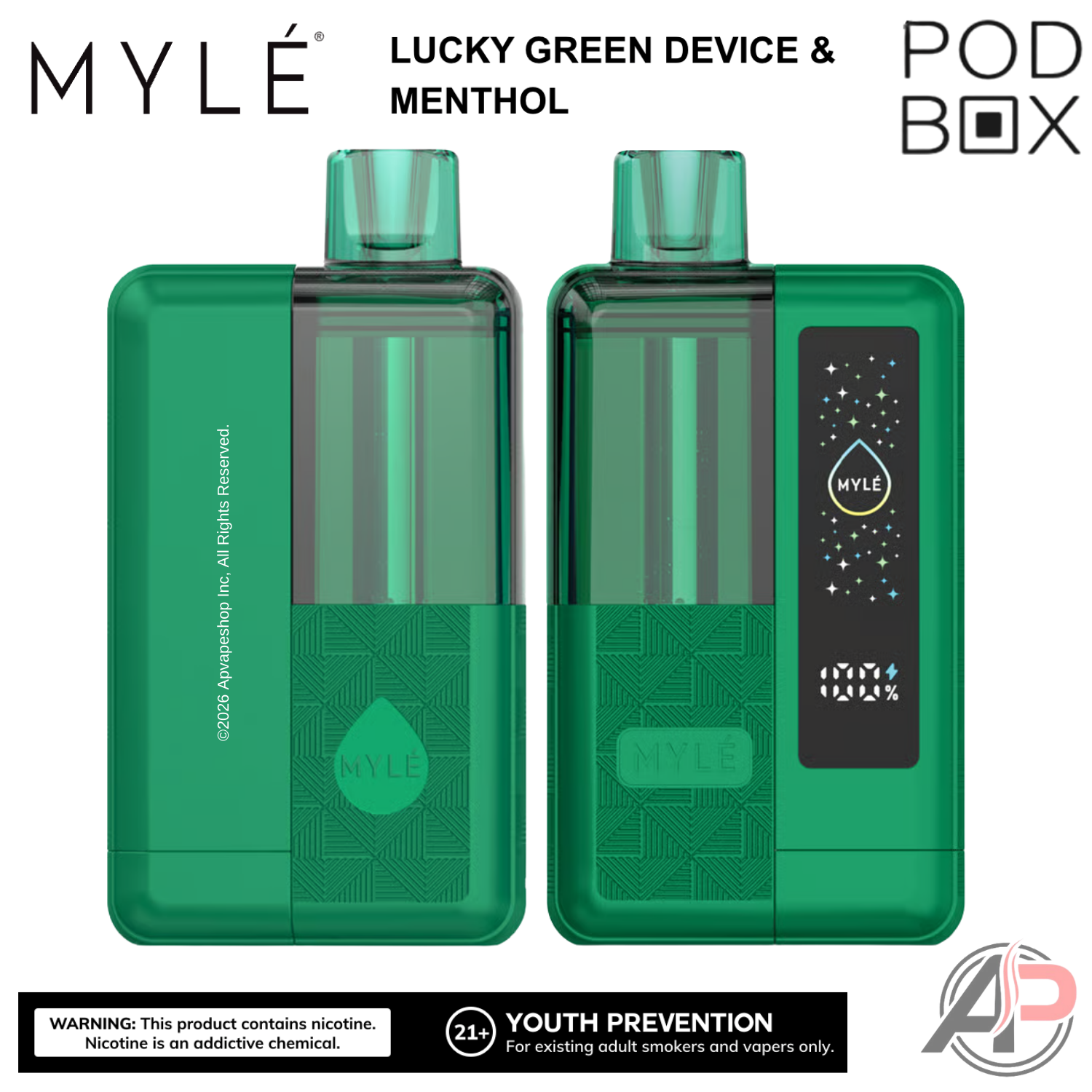 Myle Pod Box 35,000 Puffs Disposable Vape Device Kit Apvs Myle Pod Box 35,000 Puffs Disposable Vape Device Kit Apvs