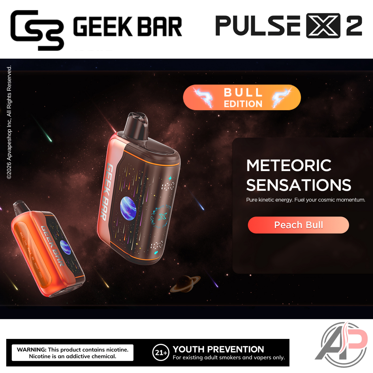 Geek Bar Pulse X 2 50,000 Puffs Disposable Vape Device Apvs Geek Bar Pulse X 2 50,000 Puffs Disposable Vape Device Apvs