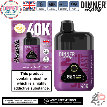 Dinner Lady Desserts 40,000 Puffs Disposable Vape Device