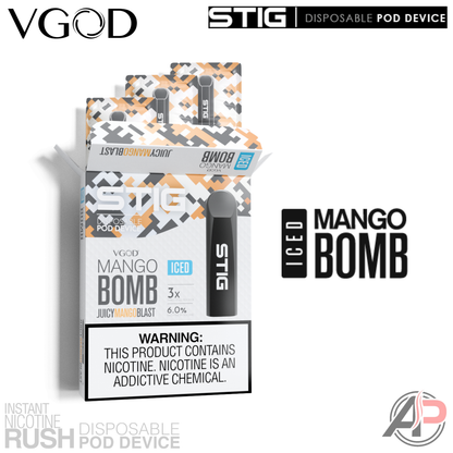 Vgod Stig Disposable Vape Device 3 Pack