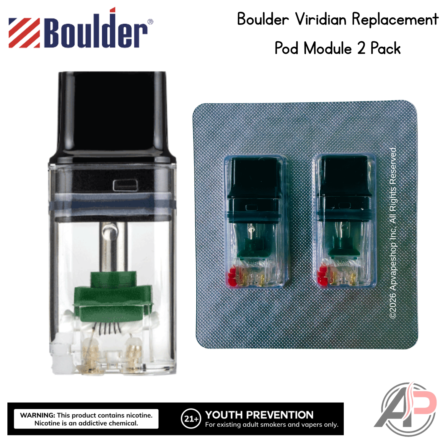 Boulder Viridian Replacement Pod Module 2 Pack