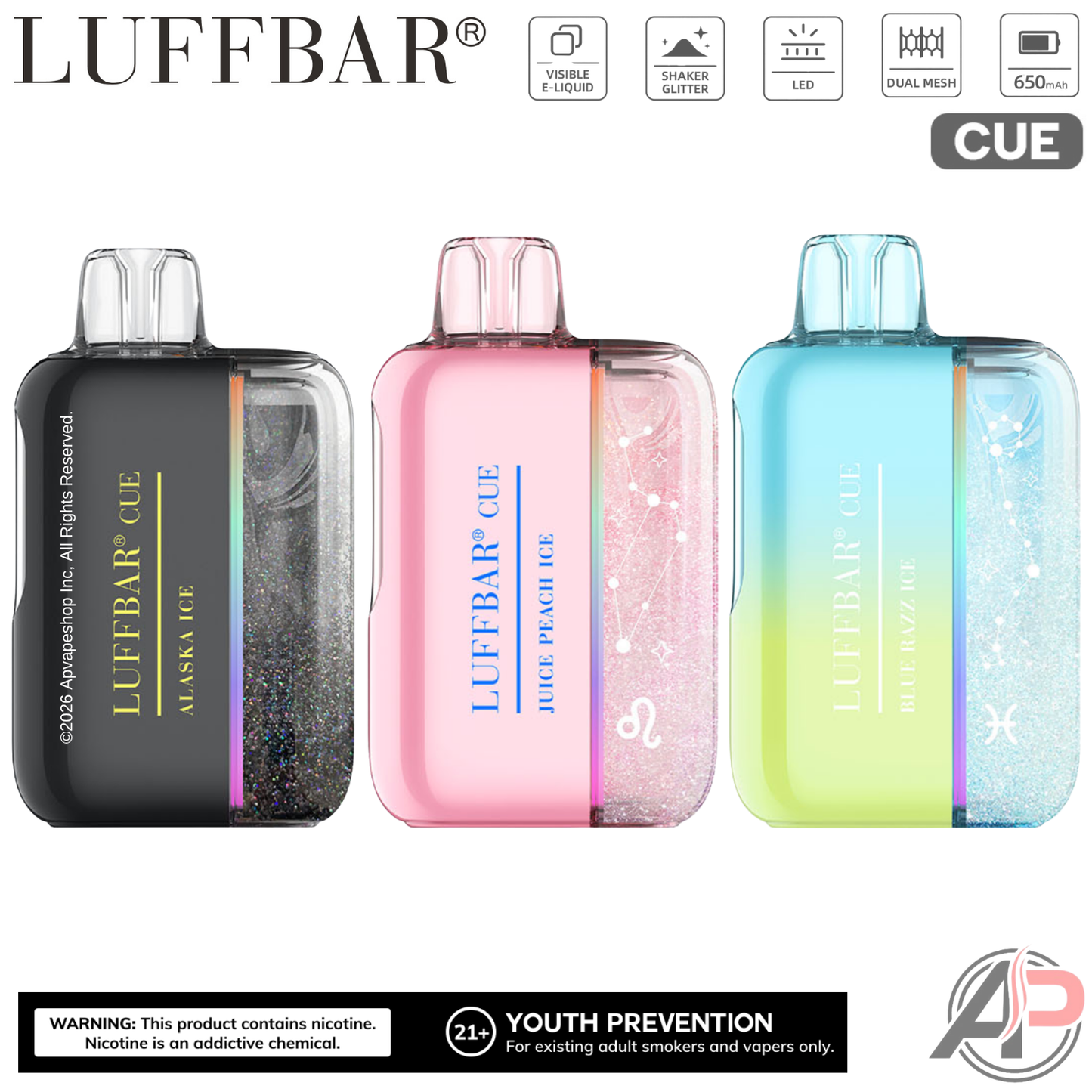LuffBar Cue 60,000 Puffs Disposable Vape Device