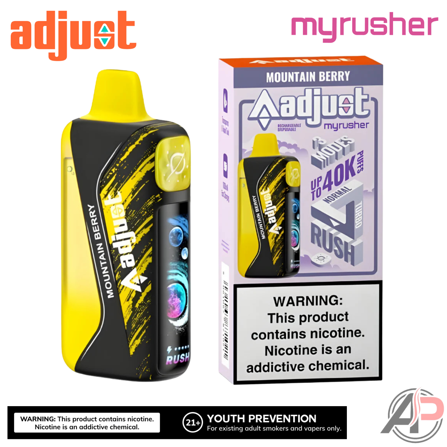 Adjust MyRusher 40k Puffs Disposable Vape Device