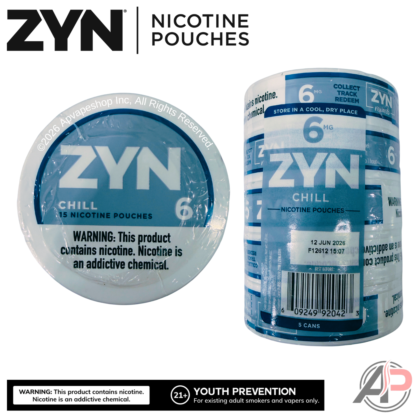 Zyn Nicotine Pouches Chill 6mg