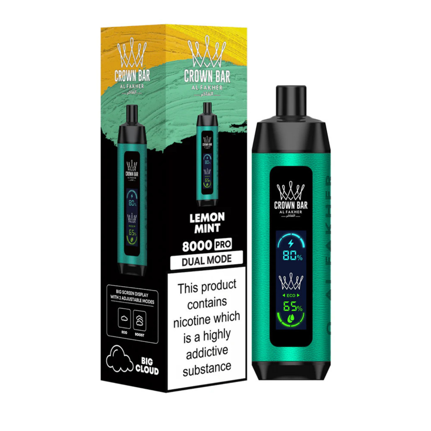 Al Fakher Crown Bar 8000 Puffs Pro DTL Disposable Vape Device Apvs Al Fakher Crown Bar 8000 Puffs Pro DTL Disposable Vape Device Apvs