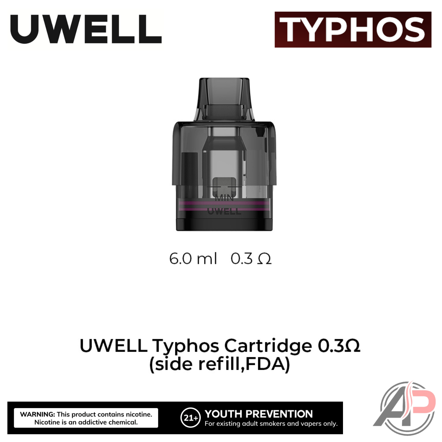 Uwell Typhos Replacement Cartridges 2 Pack
